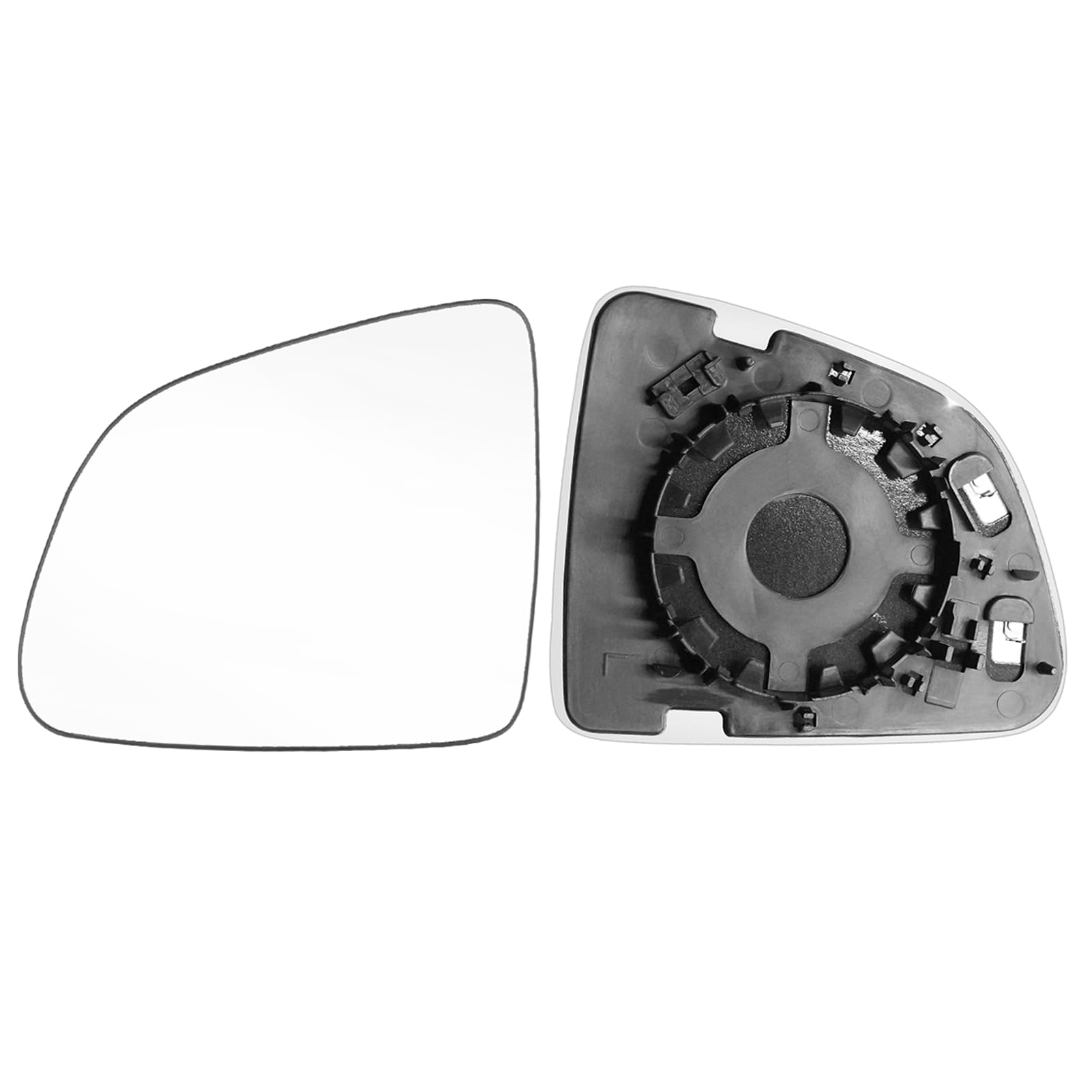 TTCR-II 1PC Calentado Retrovisor Espejo Compatible con Espejo Cristal Tesla Model Y 2020 2021 2022 2023 2024 Retrovisor Exterior, Cristal Calefactado de Repuesto para Model Y Accesorio-Izquierdo