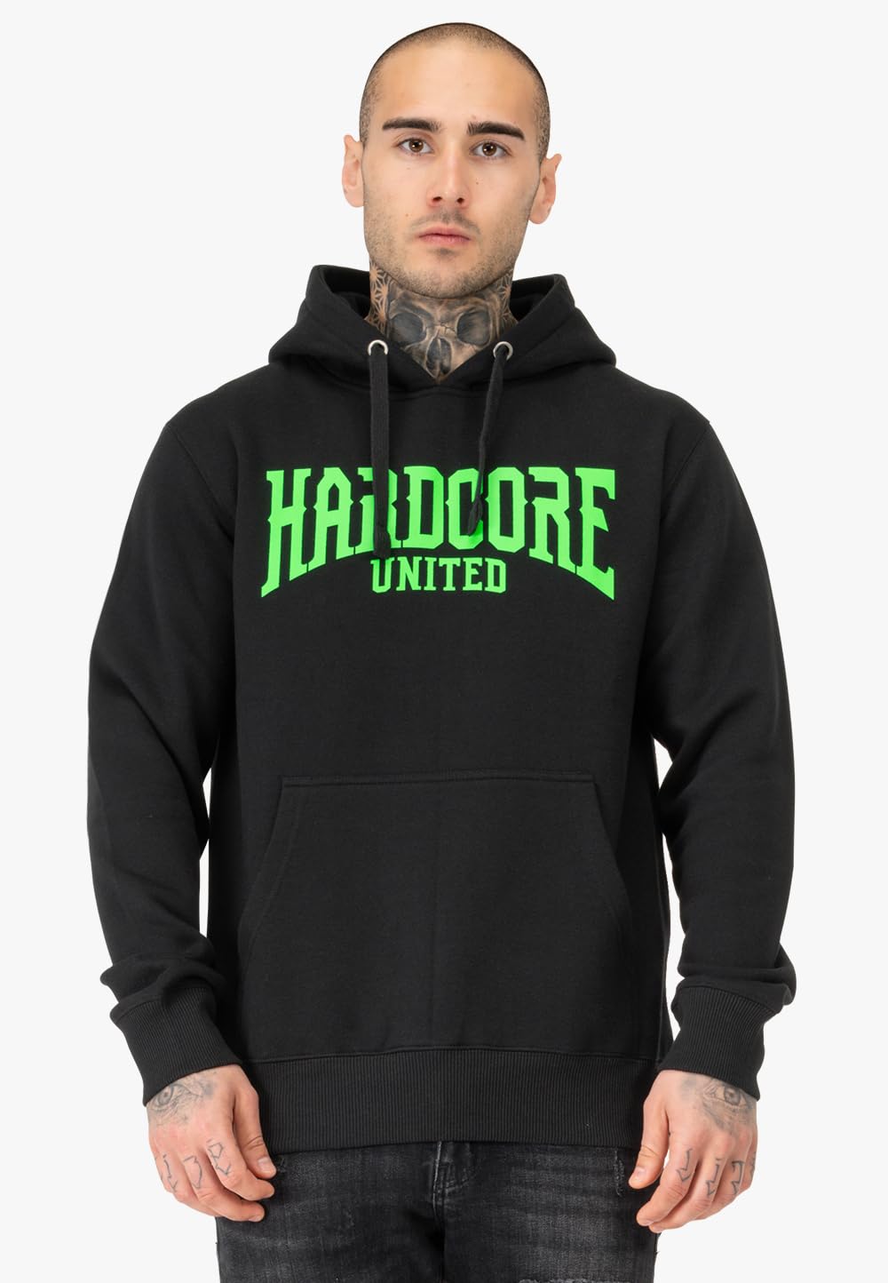 HARDCORE UNITED Hoodie Cory | Schwarz | Sweatshirt Kapuze Herren Gabber