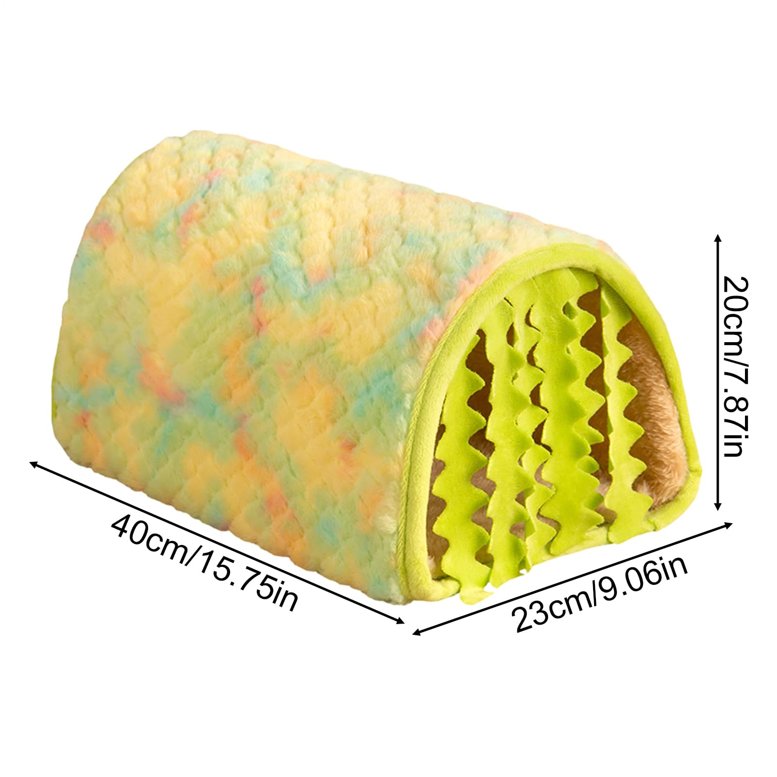 Cama para Hámster Cama En Forma De Casa De Peluche para Animales Pequeños | De Invierno Para Mascotas Pequeñas para Conejillo de Indias Enano, Hurón, Jerbo, Hámster, Erizo, Chinchilla y Conejo