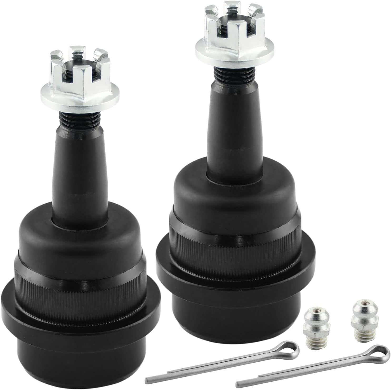 6pc JADODE Front Wheel Bearing Hub Assembly Upper and Lower Ball Joints Replacement for 2007-2010 Jeep Wrangler Bearing Suspension Kit w/ABS