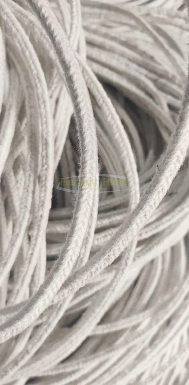 High-Low Temp Ceramic Fiber Gland Packing Tape - 5M Fireproof Insulation for Industrial Sealing and High-Temperature use(38mmx38mm)