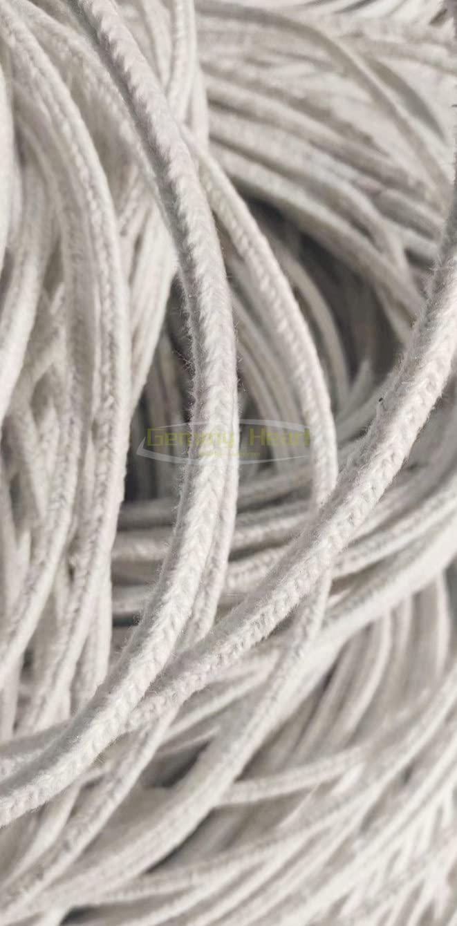 Nastro in fibra ceramica per confezionamento di pressacavi ad alta e bassa temperatura, isolamento ignifugo da 5 m, per sigillatura industriale e uso ad alta temperatura (46 mm x 46 mm)