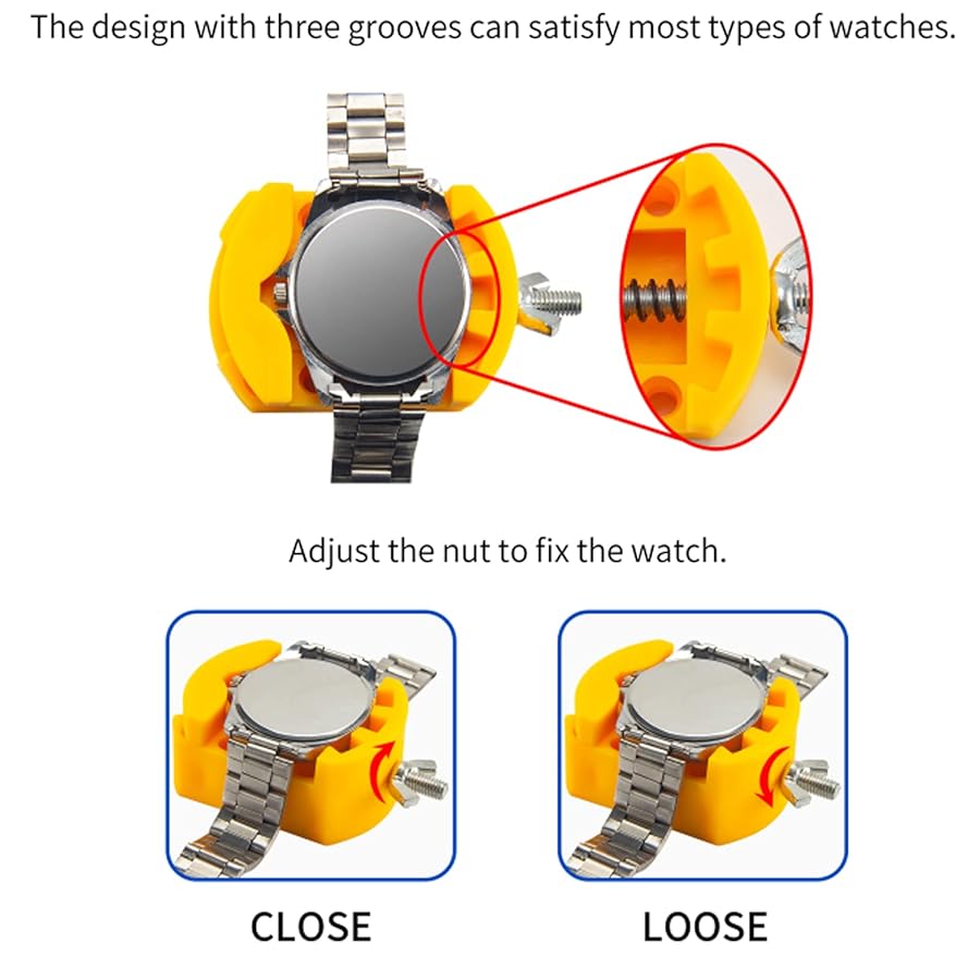 Ensemble D'outils De Réparation De Montres 6 Pièces,outil D'horloger, Ensemble D'outils De Réparation De Montres,outil De Changement De Pile De Montre, Pour Différentes Tailles De Montres-bracelets
