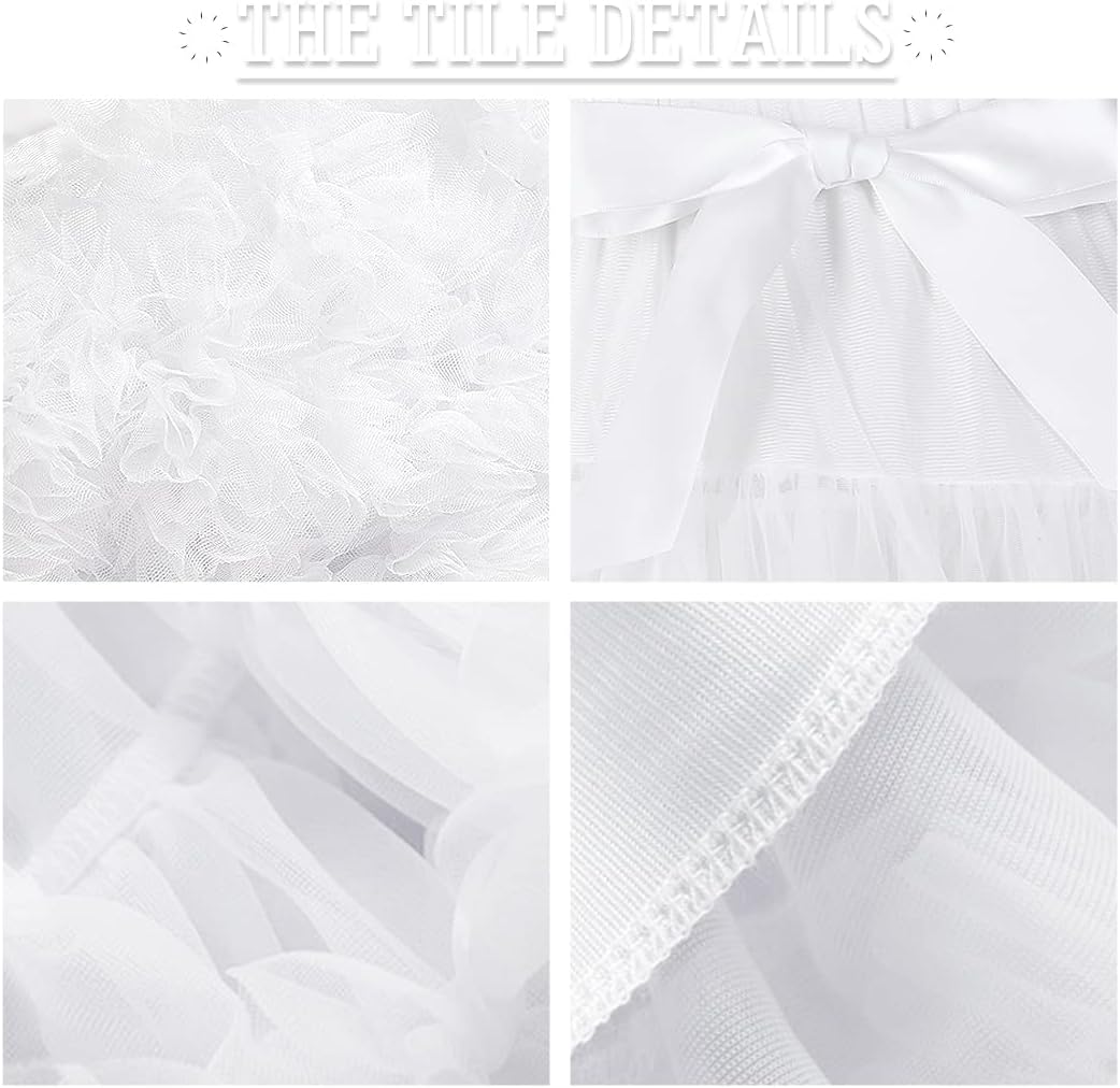 Women's Petticoat Skirt Adult Puffy Tutu Skirt Layered Ballet Tulle Pettiskirts Dress Costume Underskirt - Image 3