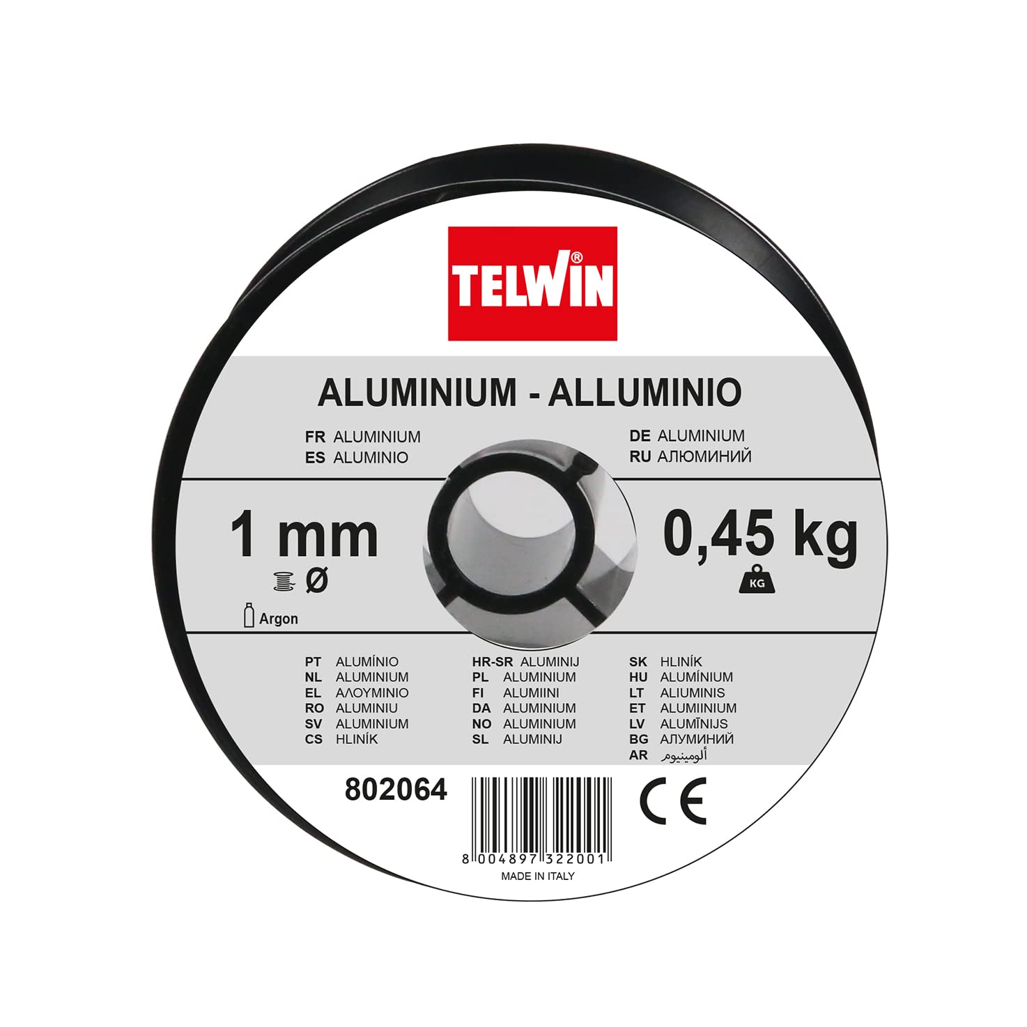 TELWIN ACCESORIOS - Telwin 802064 - Pinza para tierra 600 A Ø max 1.0 mm, 0.45 kg, Gris