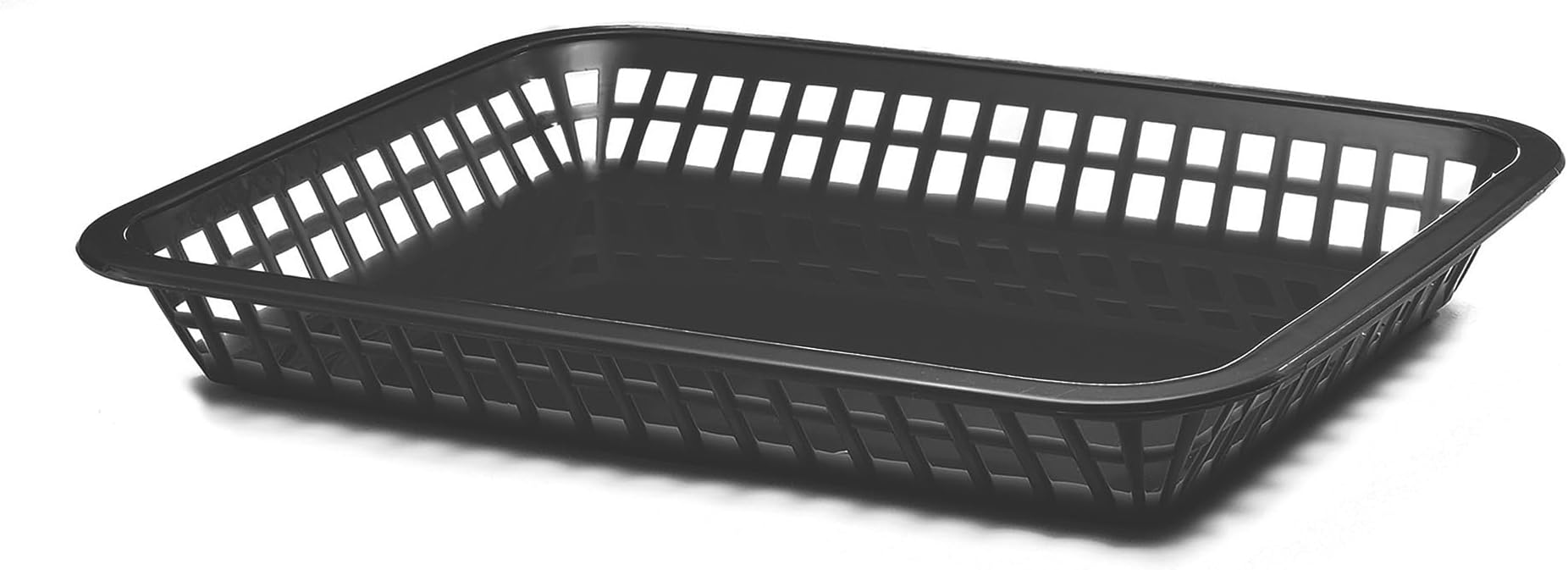 TableCraft 1079BK 11-3/4" Black Mas Grande Platter Basket - Pack of 12