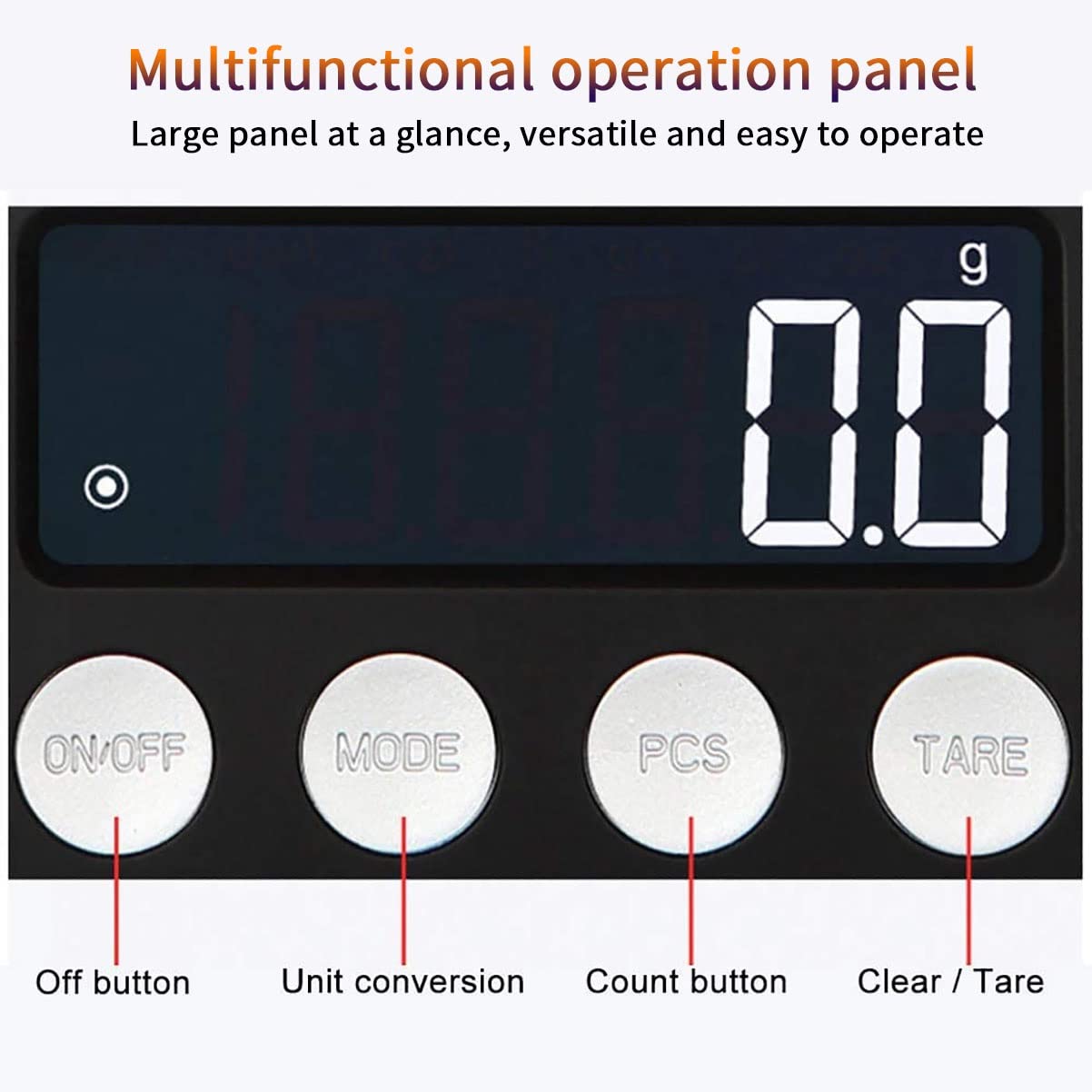 Cyfrowa waga kuchenna do pieczenia, elektroniczna waga spożywcza, cyfrowa mini waga o wysokiej precyzji 0,1 g/0,01 g, przenośna waga jubilerska z wyświetlaczem (Czarny-500g/0,01g)