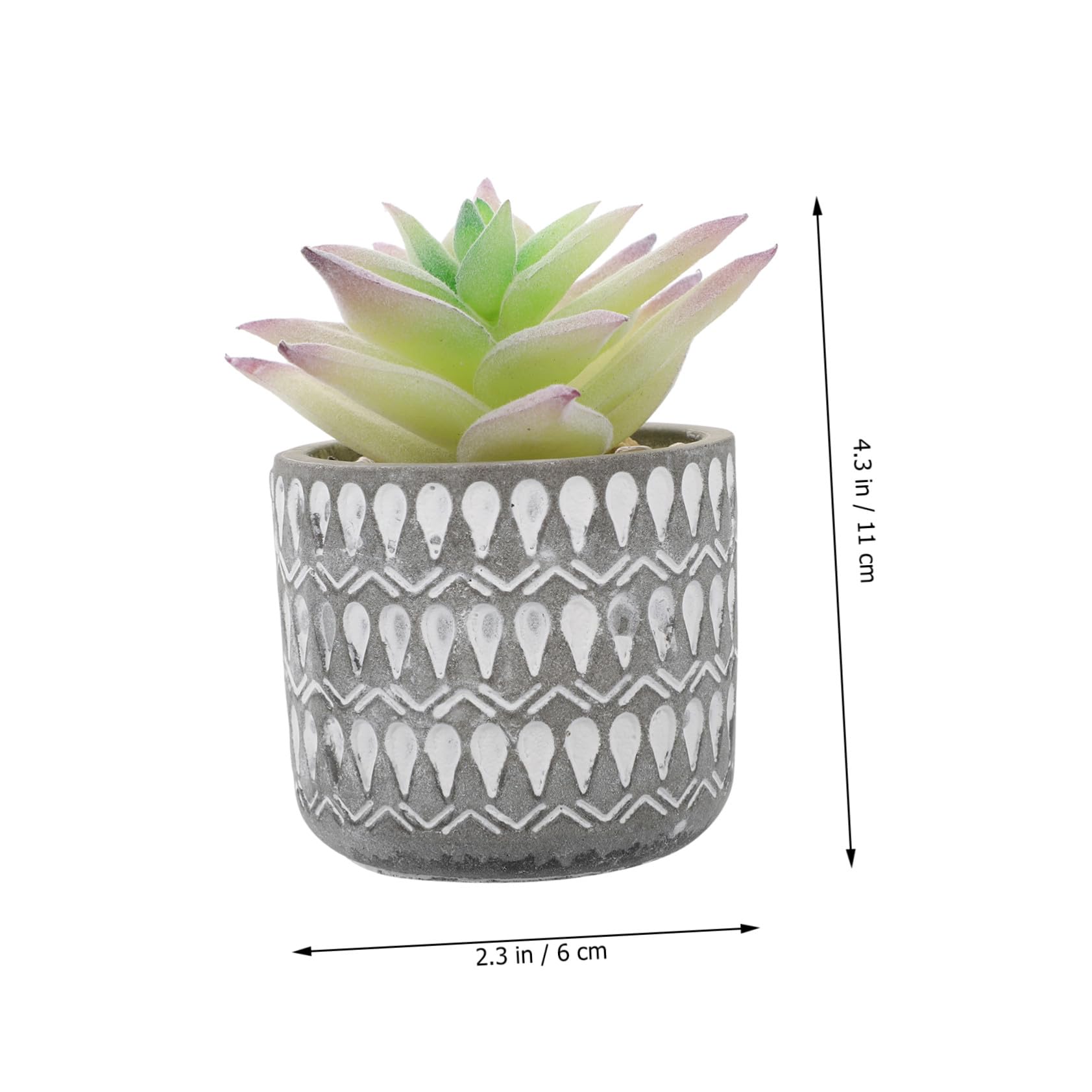 3 pezzi Piante Grasse Finte in Vaso Simulazione Realistica Decorazione per e Bar Piante Finte Piccole per Interni con Effetto e Atmosfera Accogliente