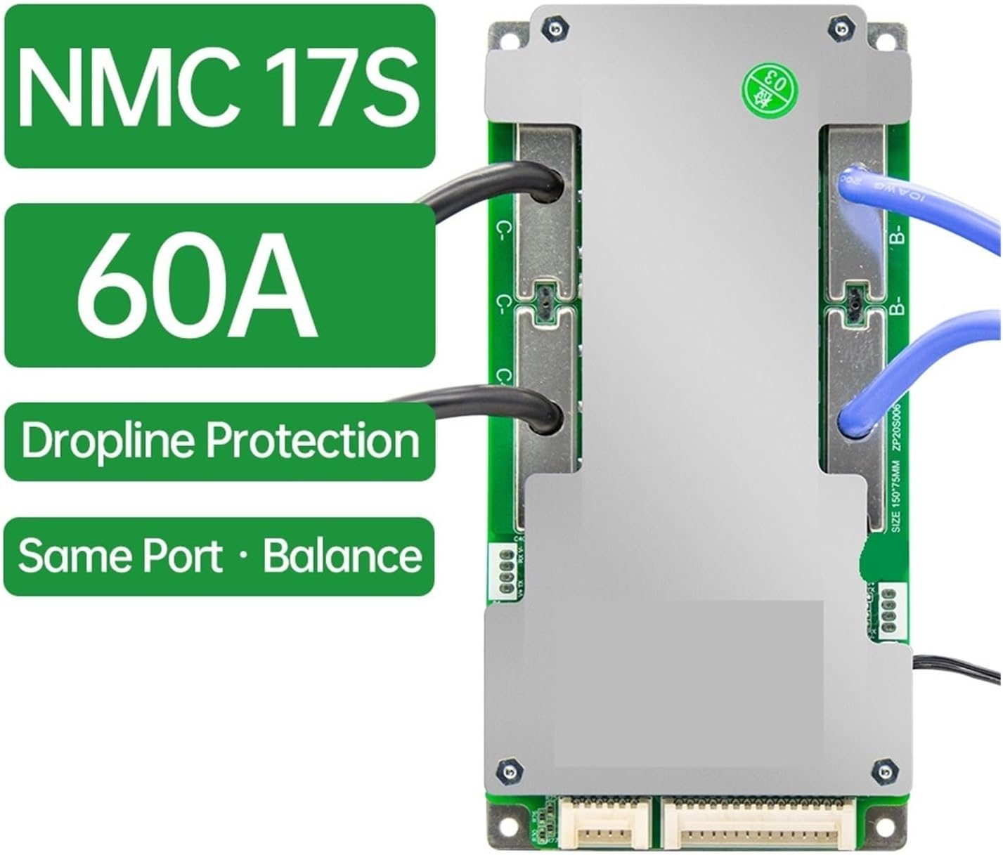 Battery Equalizer Li-Ion Battery Protection Board ZP20S006 3.2V LFP 16S 20S 3.7V NMC 17S 20S Hardware BMS 60A 80A 100A 120A 150A Same Port with Balance(3.7V NMC 17S 60A)