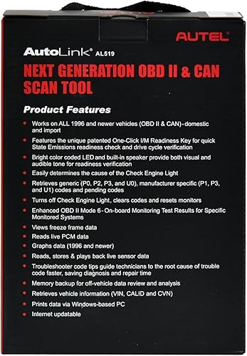 Miniatura 10 de Herramienta de escaneo con 6 modalidades Autel AL519 Autolink mejorado OBD