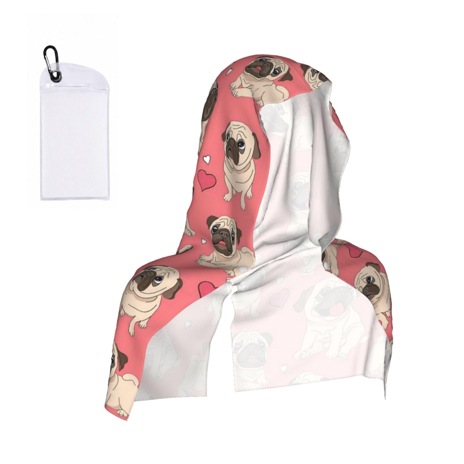 ESNAIUVCD Dog Print Multifunctional Cooling Hoodie Bandana Portable Sweat Absorbing Design For Beach Workouts Exercise Heat Relief Accessories