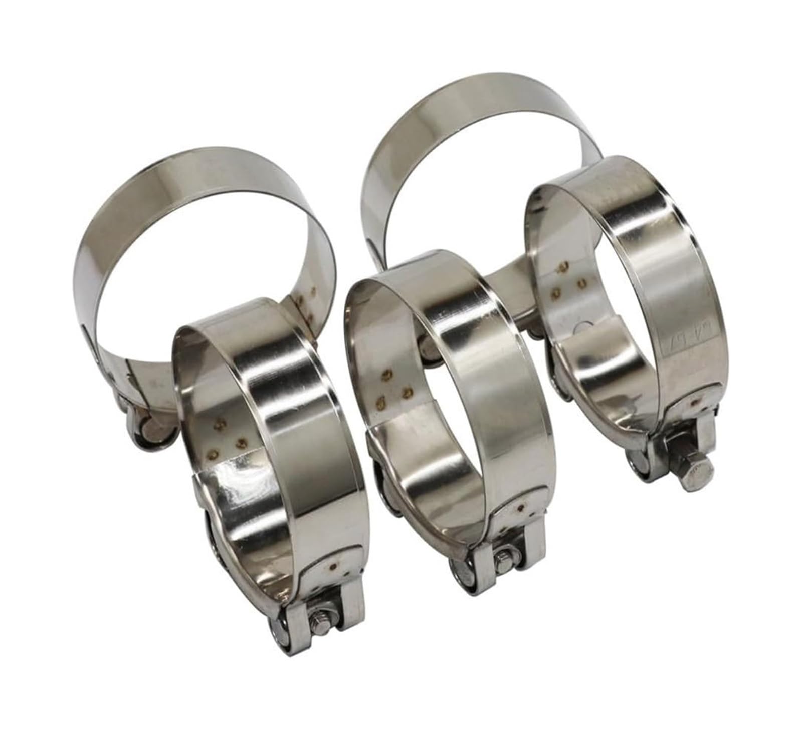 Schlauchschellen, Auspuff-V-Band-Klemme, V-Band-Klemme, Universal-T-Bolzen-Schlauch, Edelstahl, 17–103 Mm(40MM-43MM)