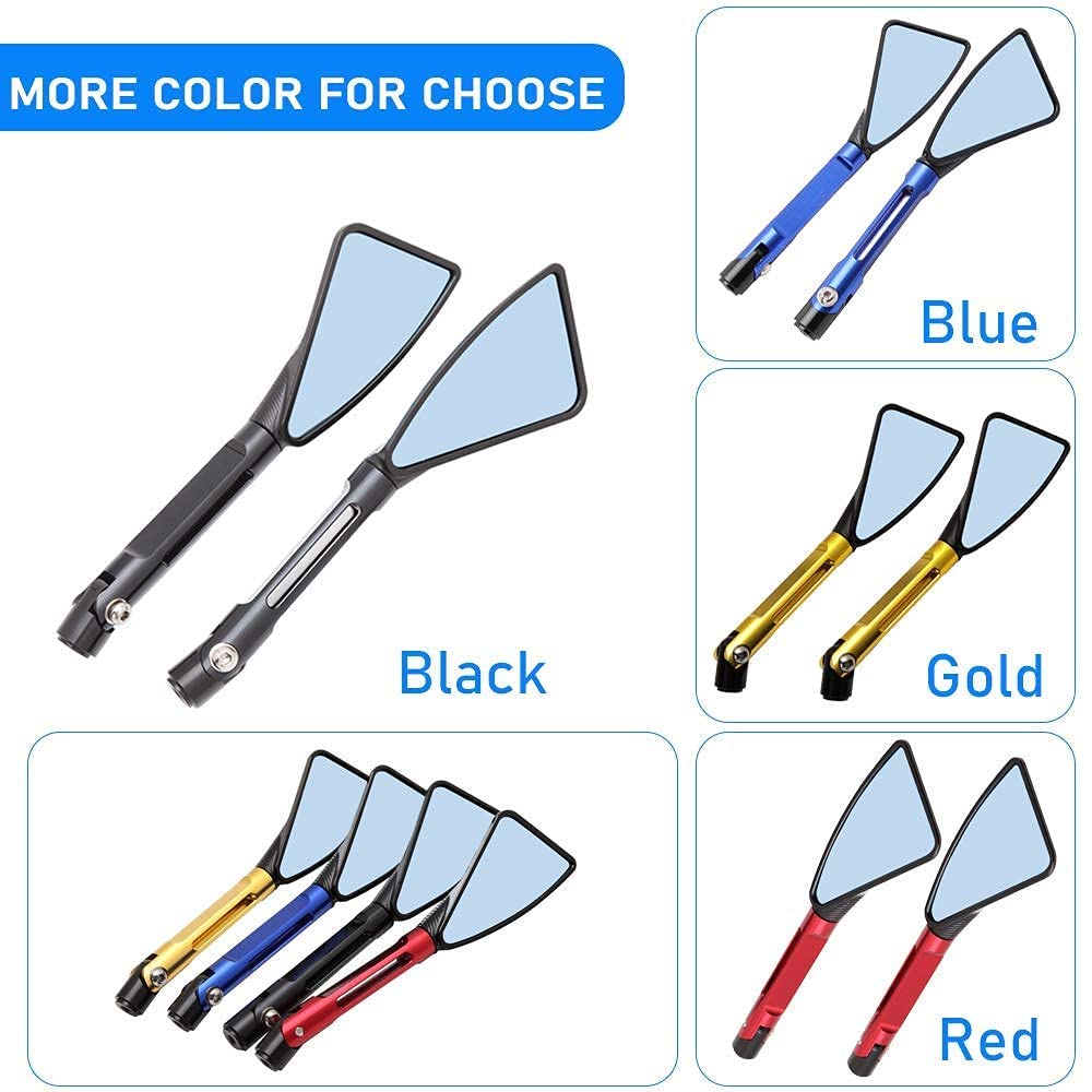 DREAMIZER Motorcycle Triangle Rear View Mirror CNC Aluminum