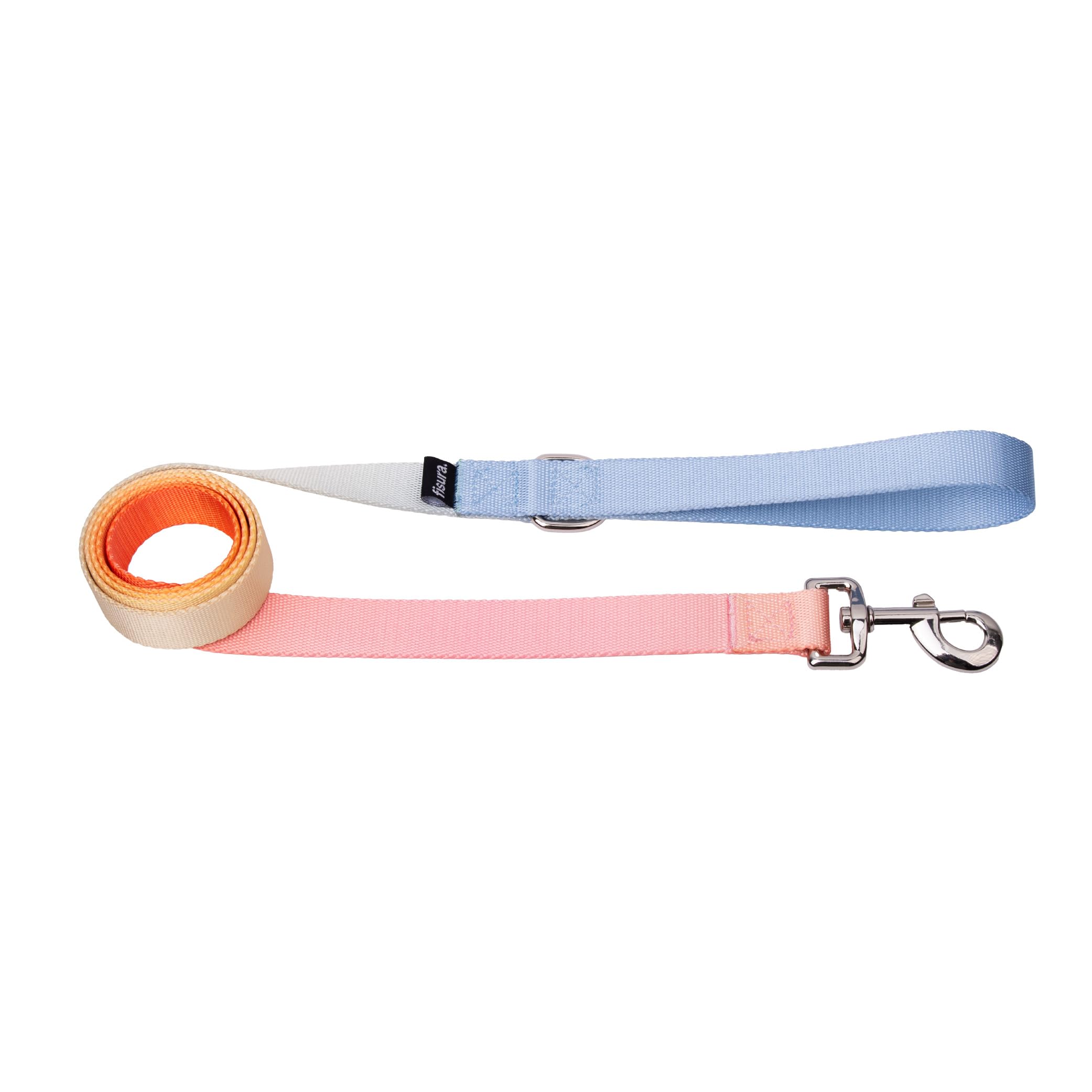 Fisura - Dog Lead with Gradient Print – Adjustable Nylon Pet Lead for Small & Medium Dogs – Strong with Metal Clip & Soft Grip – 47" x 1"