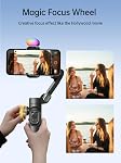 AOCHUAN Gimbal Stabilizer Smartphone Phone Video: Smartphone Gim Bal Phone Stabillizer Smartphon Gimball Video Recording estabilizador Magnetic Fill Light 3-Axis Gimble pliable Android, Smart XE trousse