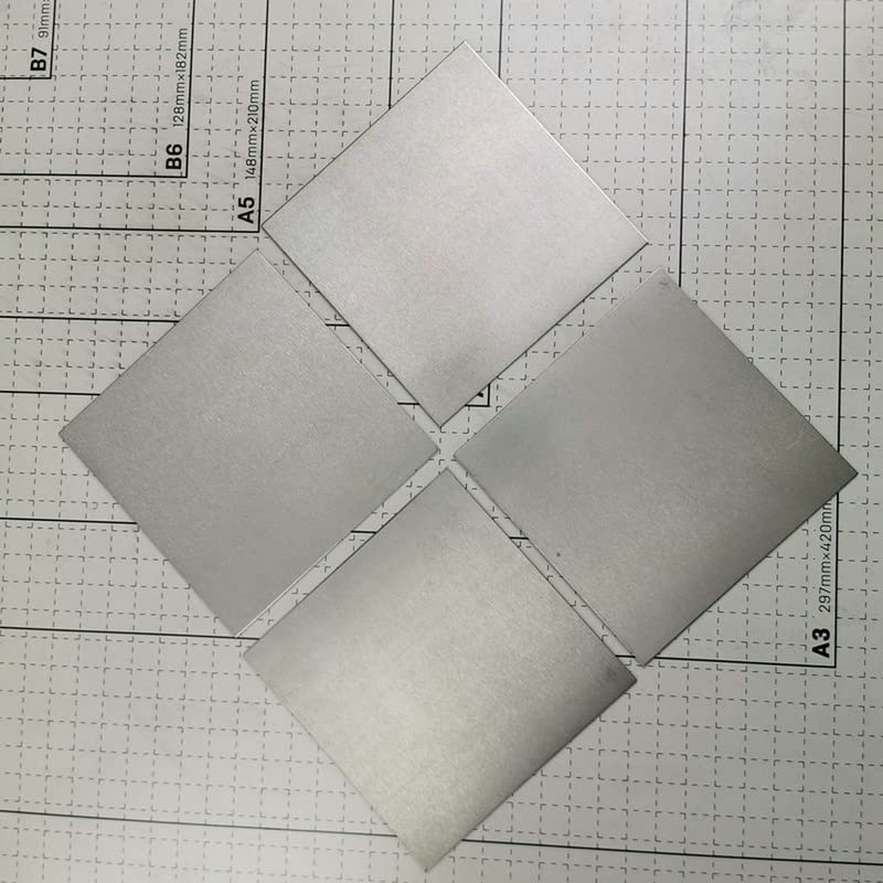 VIGAN Pure Nickel Sheet, 100MM X 100MM, 3MM Thick, 99.99% Purity, Industrial Grade, Nickel Anode for Scientific Research