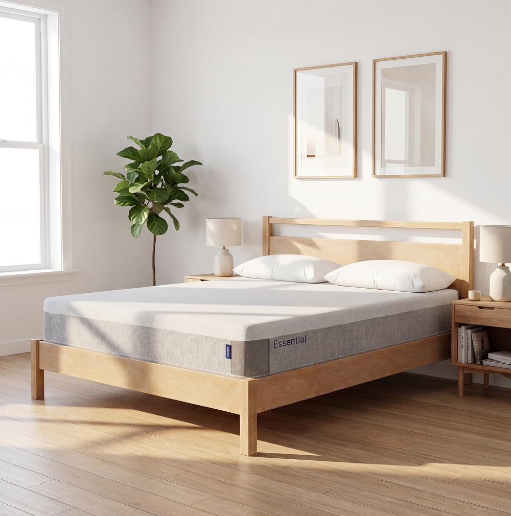 LIFEMENT 6 Inch Full Size Memory Foam Mattress, Cooling Bamboo Cover