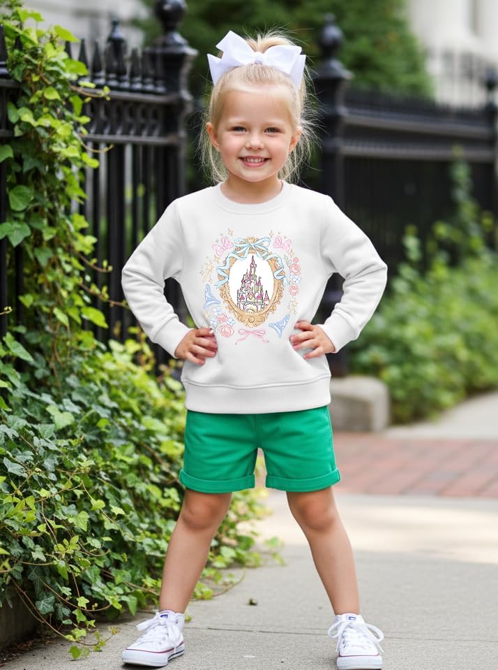 Magic Kingdom Sweatshirt 2-8 Year Kids Magical Shirt Princess Long Sleeve Tee Princess Pullover Tops - Image 4