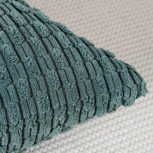 Madizz 2 Pezzi Fodere in Velluto a Coste a Righe