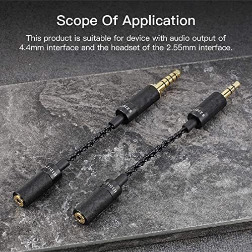 HIDIZS 3.5mm Male to 2.5mm Female Balanced Adapter,Headphone Extension Cable Extension Cord for Phones,Headphones,Speakers,Tablets,PCs,MP3 Players