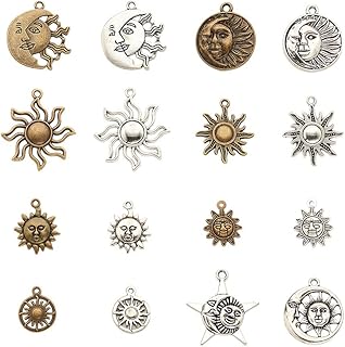 PandaHall Elitarny tybetański styl księżyc w kształcie wróżki wisiorek zawieszki naszyjnik bransoletka biżuteria DIY rzemiosło