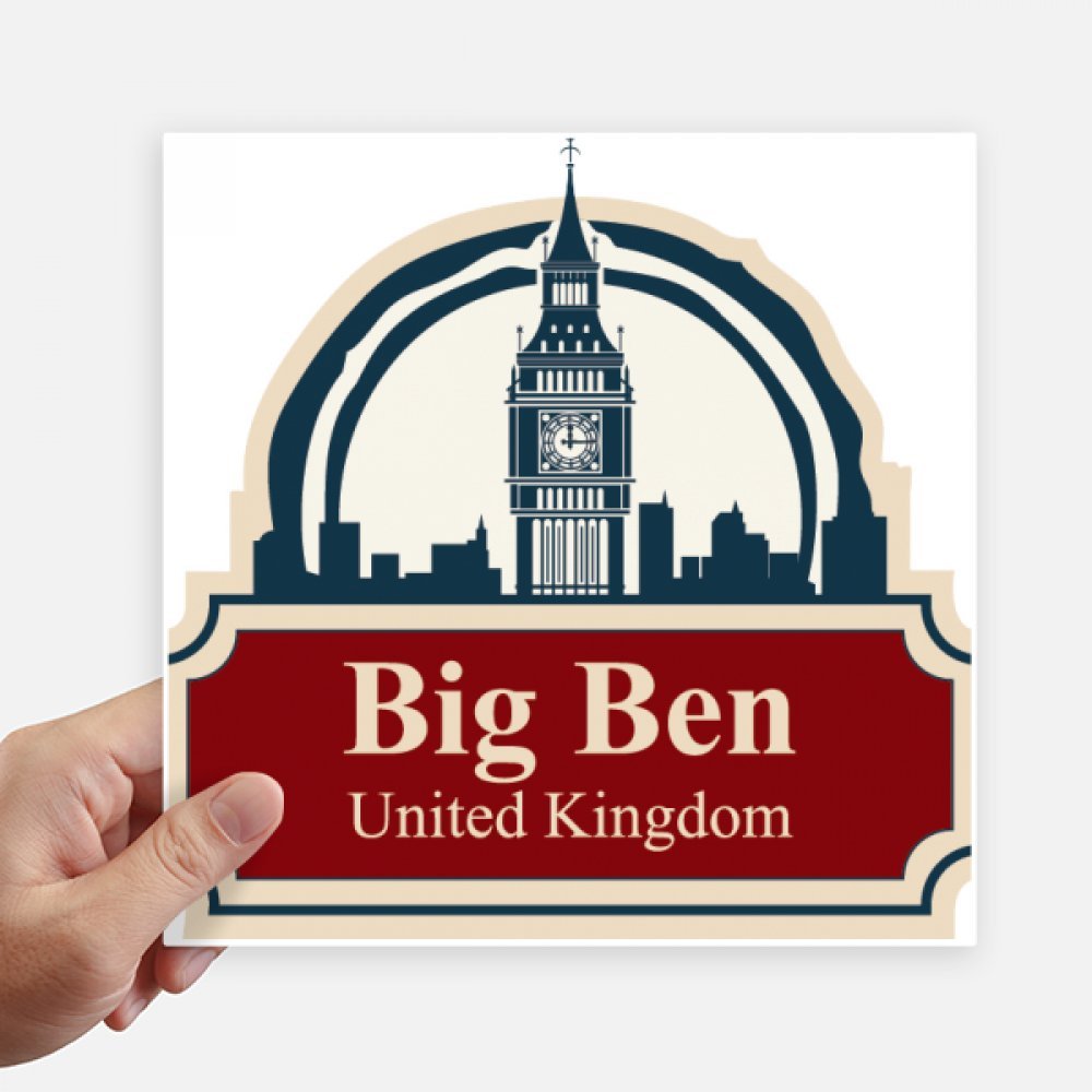 United Kingdom Country City Big Ben London UK Sticker Tags Wall Picture Laptop Decal Self adhesive