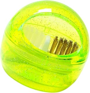 CANIGHT Cepillo De Limpieza Para Brocas De Manicura Cepillo Desmontable De Nail Bit Herramienta De Limpieza De Accesorios De Uñas Diseño Compacto y Duradero Color Amarillo