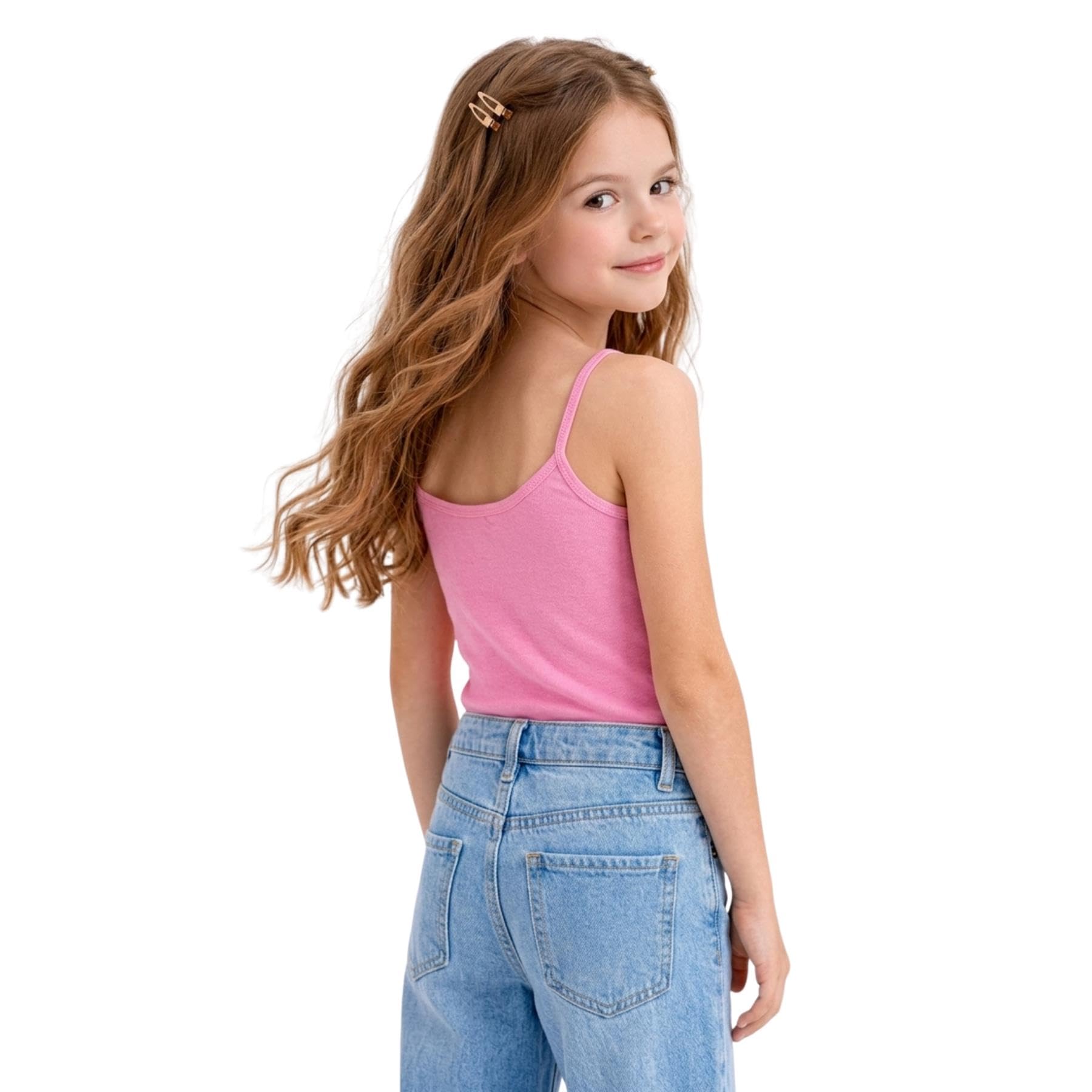 Ärmellose Tanktops für Mädchen und Kinder, Spaghettiträgern, einfarbige Westen, Cami-Top, Baselayer, Kinder, Sommer, leicht, Workout, Camisole Weste, Tops, Mädchen-T-Shirt, Träger-Tanktop