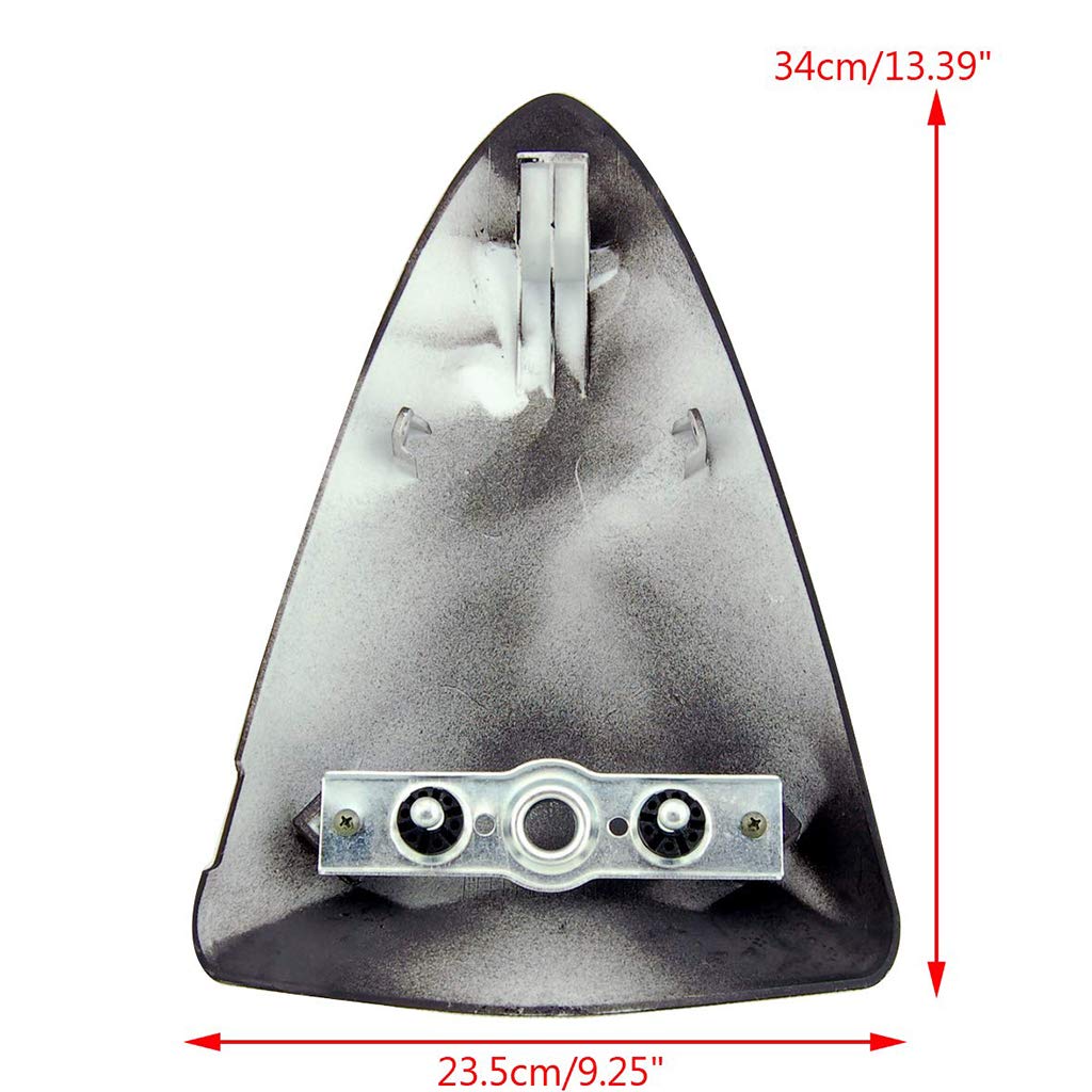 Motorrad Passagier Hinten Beifahrer Sitz Motor Verkleidung Hard Cover für Kawasaki Ninja ZX6R 2007-2008 (Schwarz)