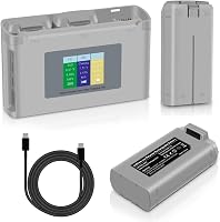 Fantasyo DJI Mini 2 SE Intelligens Akkumulátor 2400mAh 2db + LED Töltő Szett 1