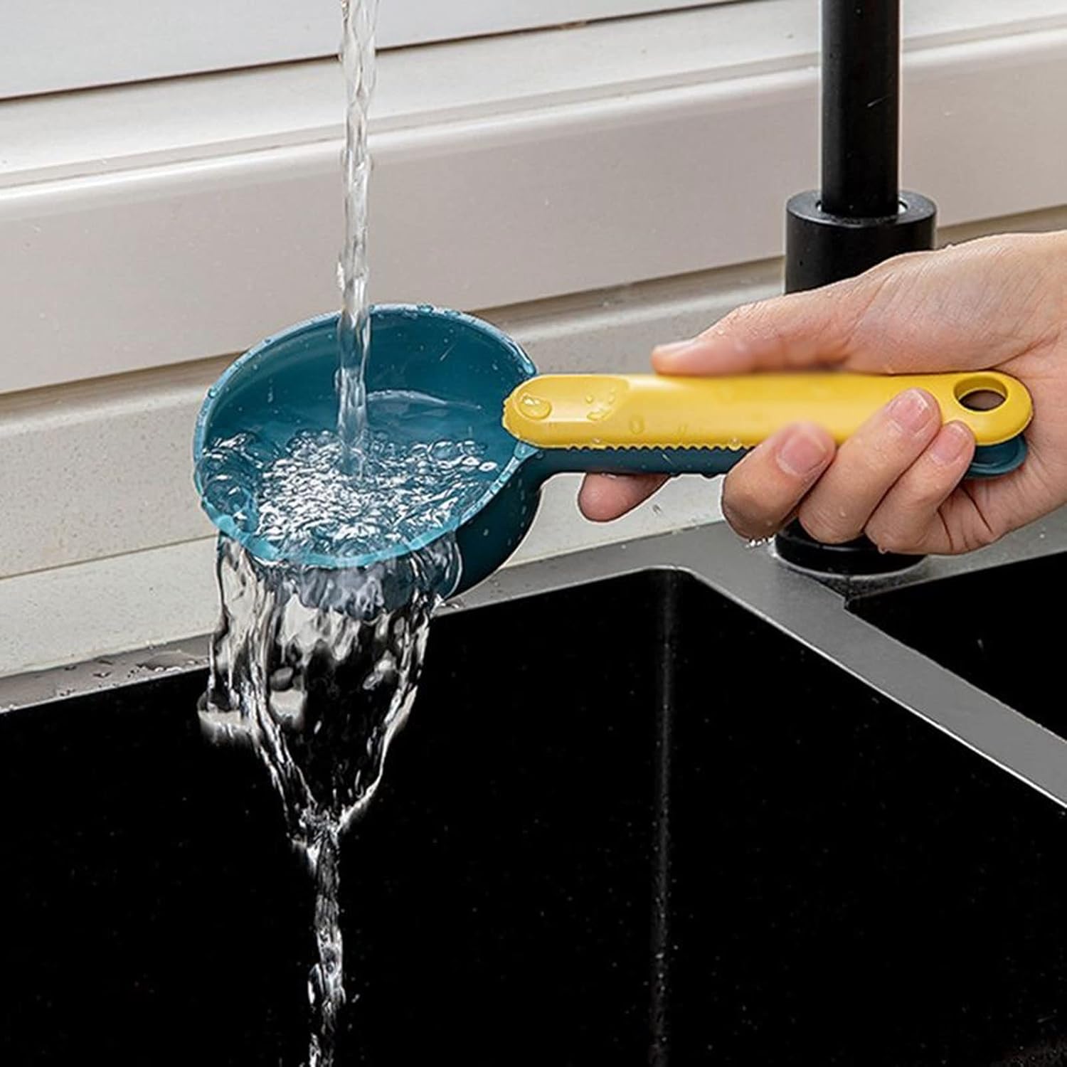 cs Cooking Spoons Measuring Spoons Rice Scoop Multi-Function Flour Cereal Cup Measuring Spoon Rice Cup Large-Capacity Household Kitchen(OneColor)