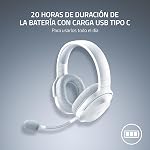 Razer Barracuda X Casque de jeu sans fil & mobile (PC, PlayStation, Switch, Android, iOS) : Modèle 2022 - Sans fil 2.4GHz + Bluetooth - Léger 250g - Drivers de 40mm - Batterie de 50 Hr - Blanc mercure