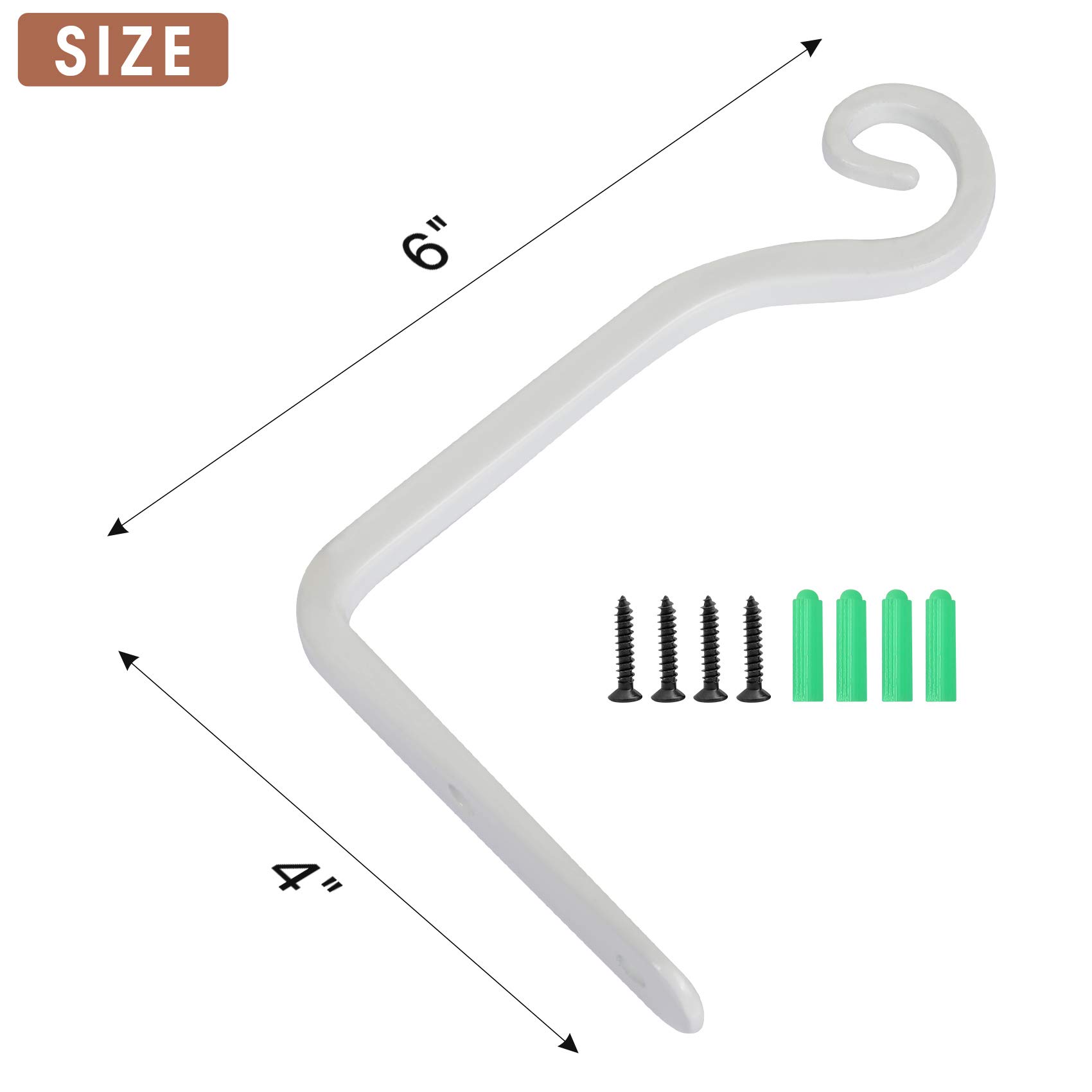 2er-Set Wandhaken Aus Metall Für Pflanzen & Deko – 25 Cm, Robust & Wetterfest