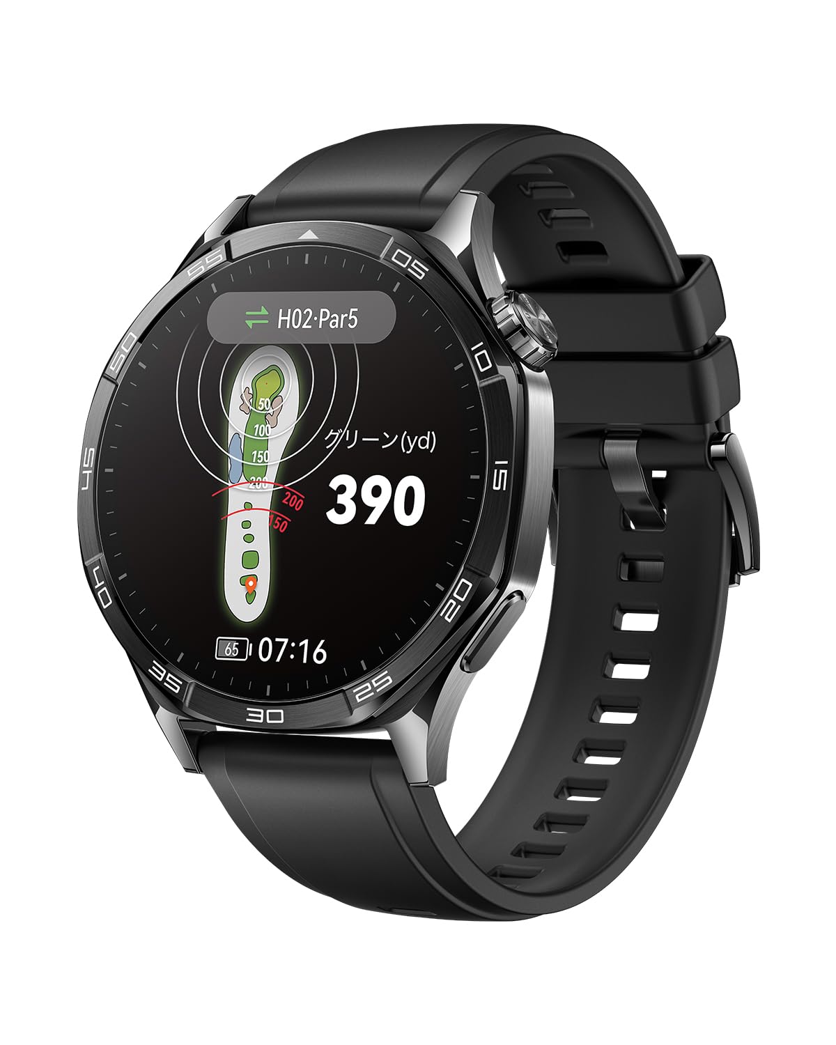 Amazon.co.jp: HUAWEI WATCH GT 5 46mm スマートウォッチ ゴルフナビ  