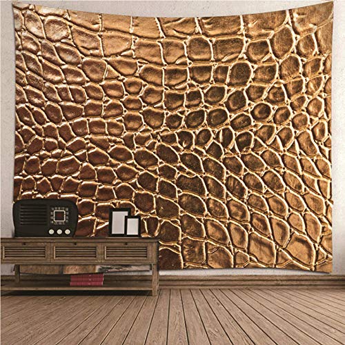 Tapiz de pared de poliéster KnSam de 150x130 cm en marrón con acabado textil superior