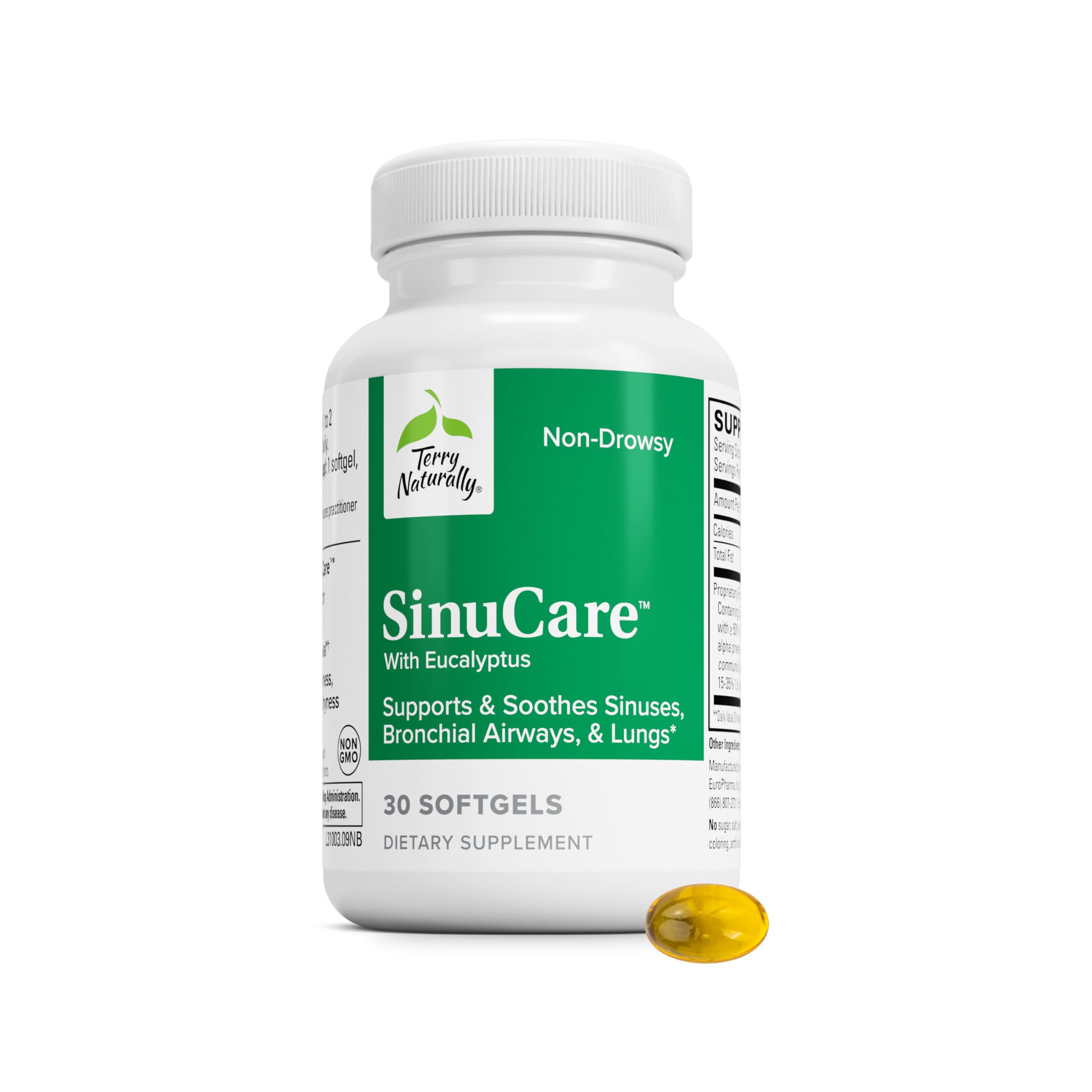 Terry Naturally SinuCare - Sinus, Lung and Bronchial Comfort - 30 Count