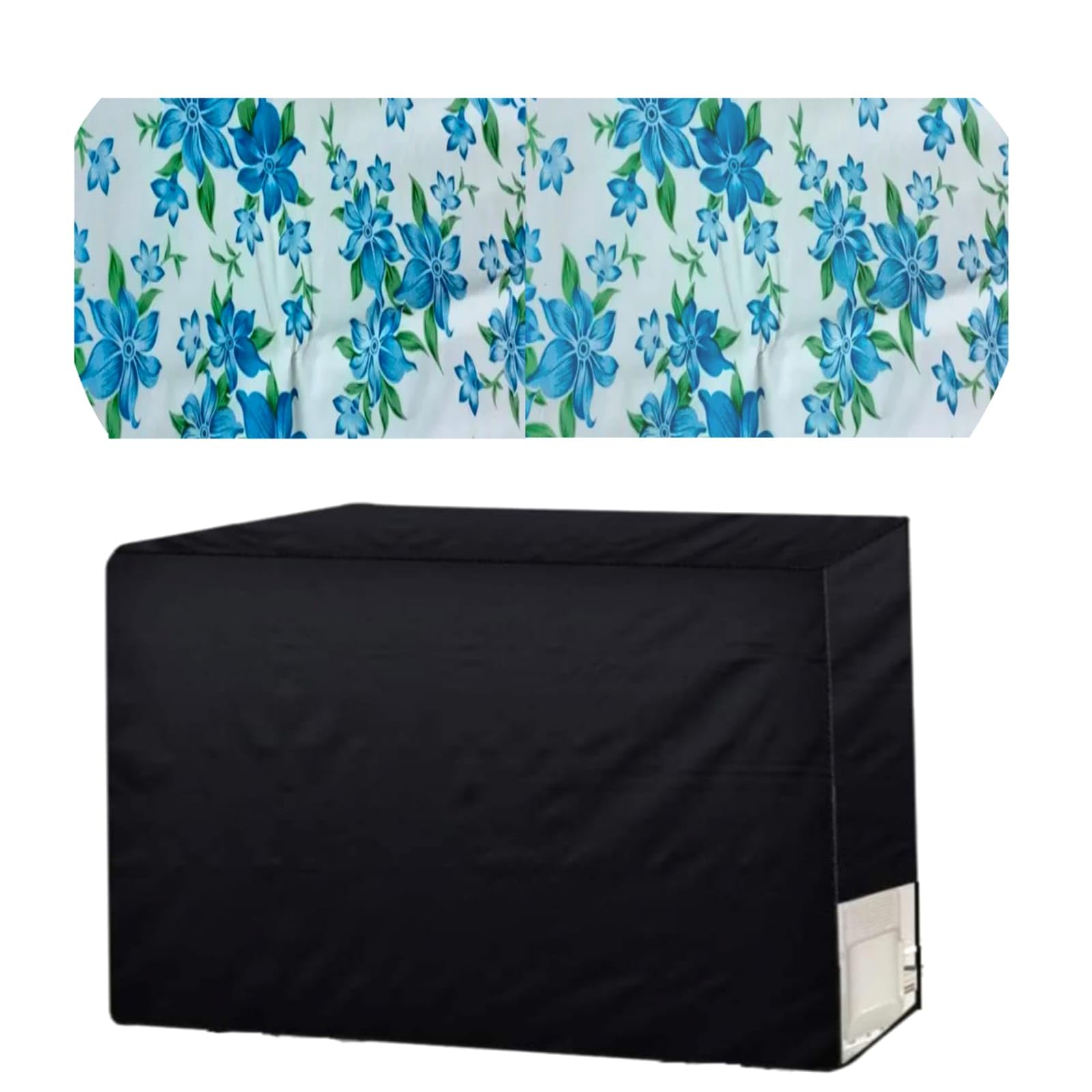Split AC Cover 1.5 Ton with Floral Print indoor dustproof and outdoor fully waterproof (firozi set) (firozi) (B0D9SS9MGB) Amazon Price History, Amazon Price Tracker