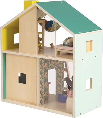 Miniatura 5 de Manhattan Toy Little Nook - Casa de juegos de madera de 19 piezas con loft para niños de 3 años en adelante