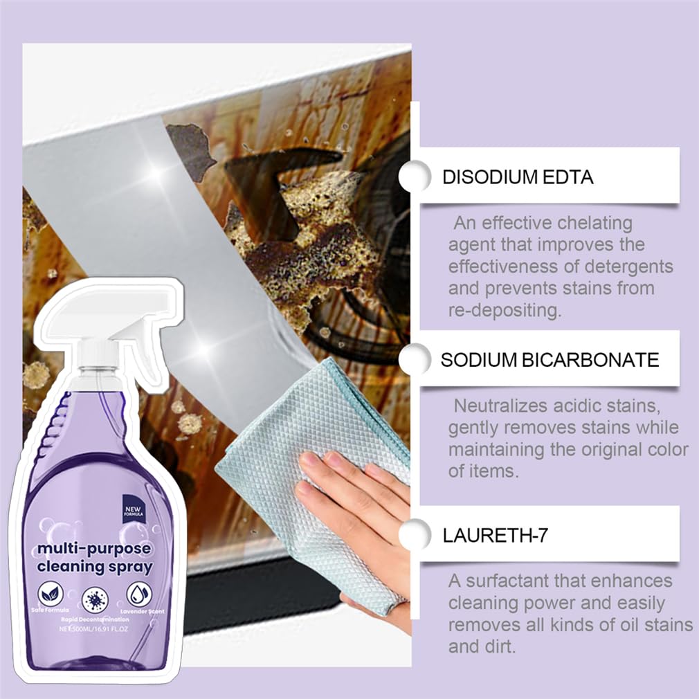 Dr Clean Spray Cleaner For Ovens with Concentrated Cleaning Tablets, Multipurpose Cleaner Easy Cleaning Of Grease and Stains On The Kitchen Hob and Cooker, for Kitchen, Bathroom (1PC)