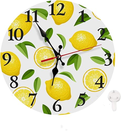 Miniatura 1 de LOKMU Reloj silencioso sin tictac de 10 pulgadas, reloj de pared redondo, decorativo para sala de estar, cocina, hogar, baño, dormitorio, oficina o