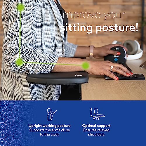 R-Go Tools RGOARMC - Ergonomic Armrest Black - Fits on any desk - Image 2