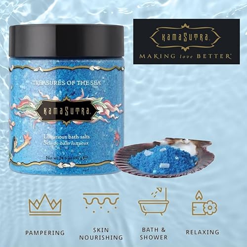 Miniatura 3 de Kama Sutra Treasures of The Sea Ocean Blu 24.5 oz con suavizante de la piel y minerales nutritivos