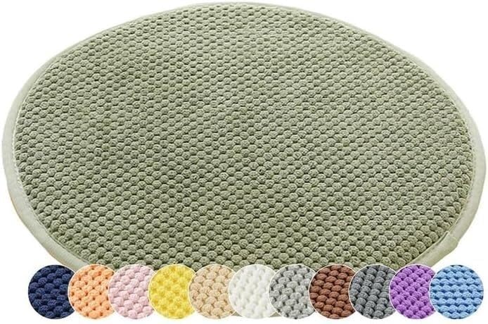 Coussin de tabouret rond 45 cm avec sangles amovibles pour chaise