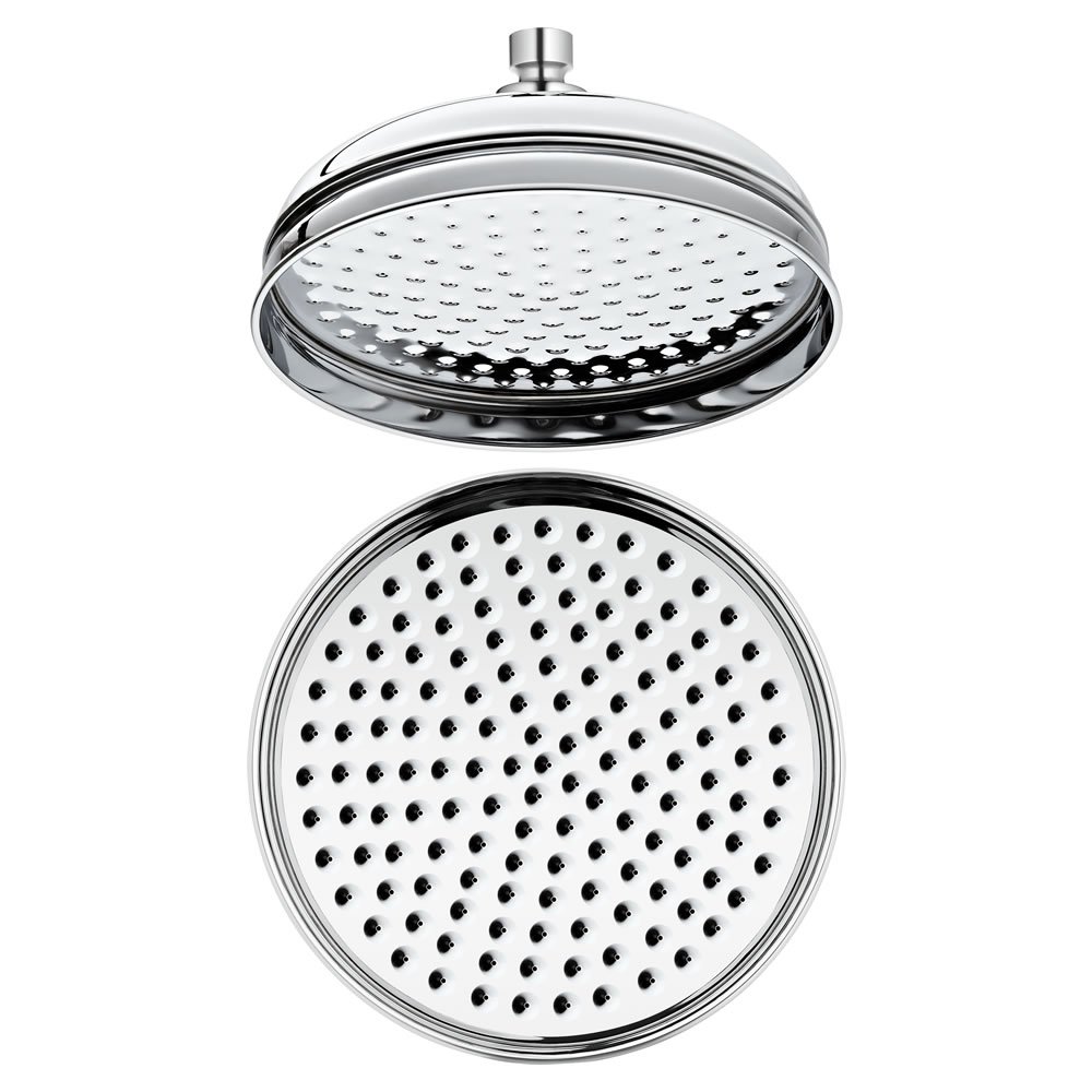 Milano Chrome Elizabeth 205Mm Round Rainfall Shower Head
