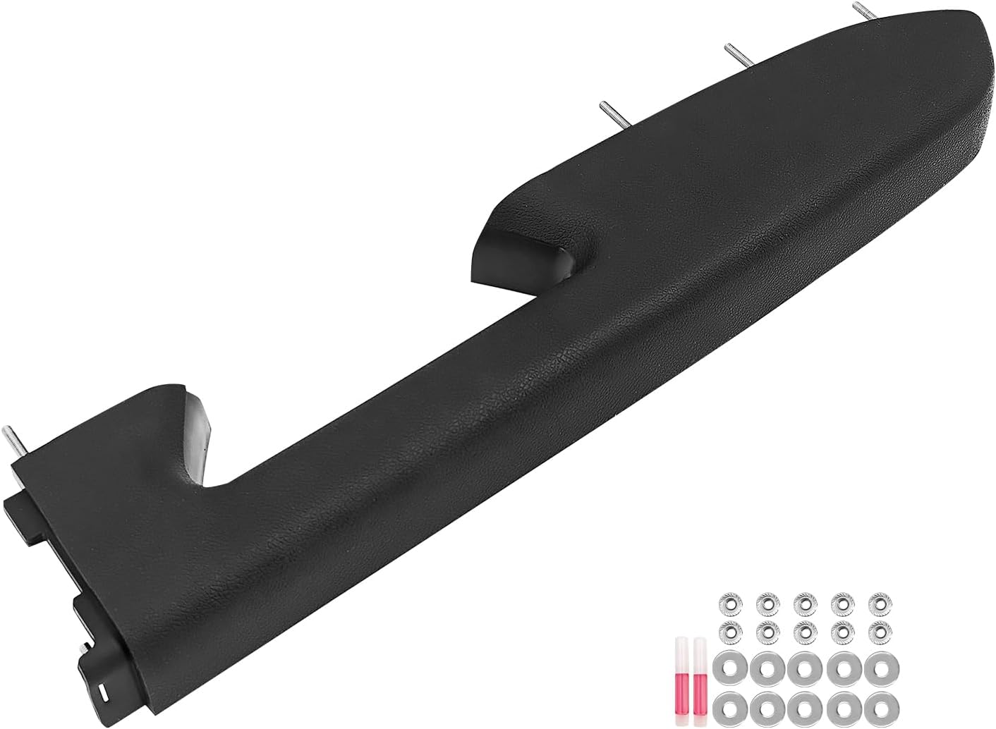 22818470 Front Right Passenger Side Door Panel Armrest Repair Kit Compatible with Chevy Silverado and Fits for GMC Sierra 1500 2500HD 3500HD 2010-2014, Black with Release Handle Below Armrest