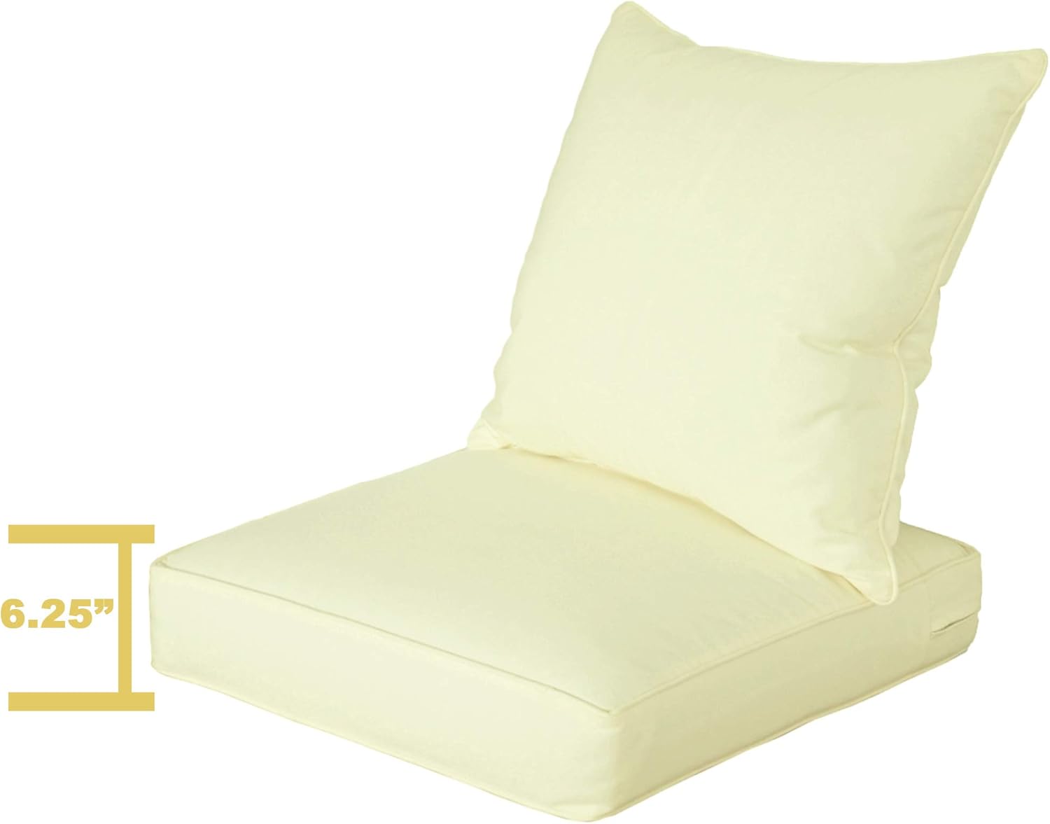 SewKer Outdoor/Indoor 24Lx24W Chair Cushion Set, All