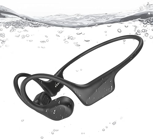 Auriculares de natación de conducción ósea, IP68 impermeable reproductor MP3 incorporado memoria 32G, auriculares de natación subacuáticos,