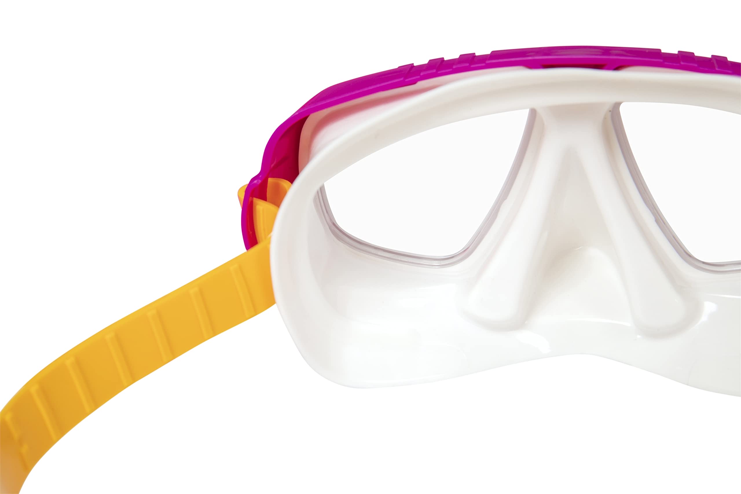 BESTWAY - Maska do nurkowania Lil' Caymen - Akcesorium do nurkowania - 22011N - Losowy model - 3 lata i 6 lat - Poliwęglan - 17 cm - Dziecko - Snorkeling - Artykuł sportowy