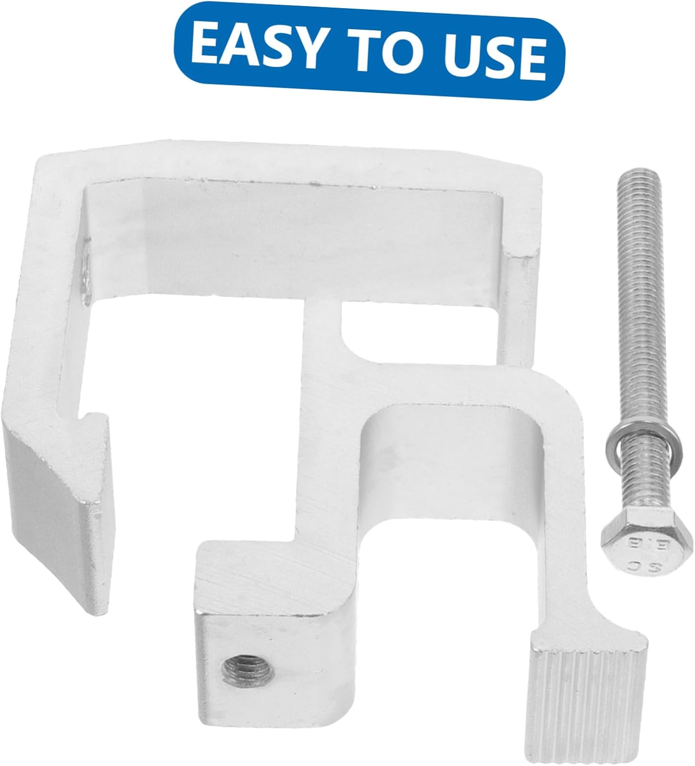 SOLUSTRE 2Pcs Heavy Duty Alloy Truck Cap Mounting Clips Durable Camper Shell Clamps for Easy Installation Versatile Vehicle Roof Cover Securing