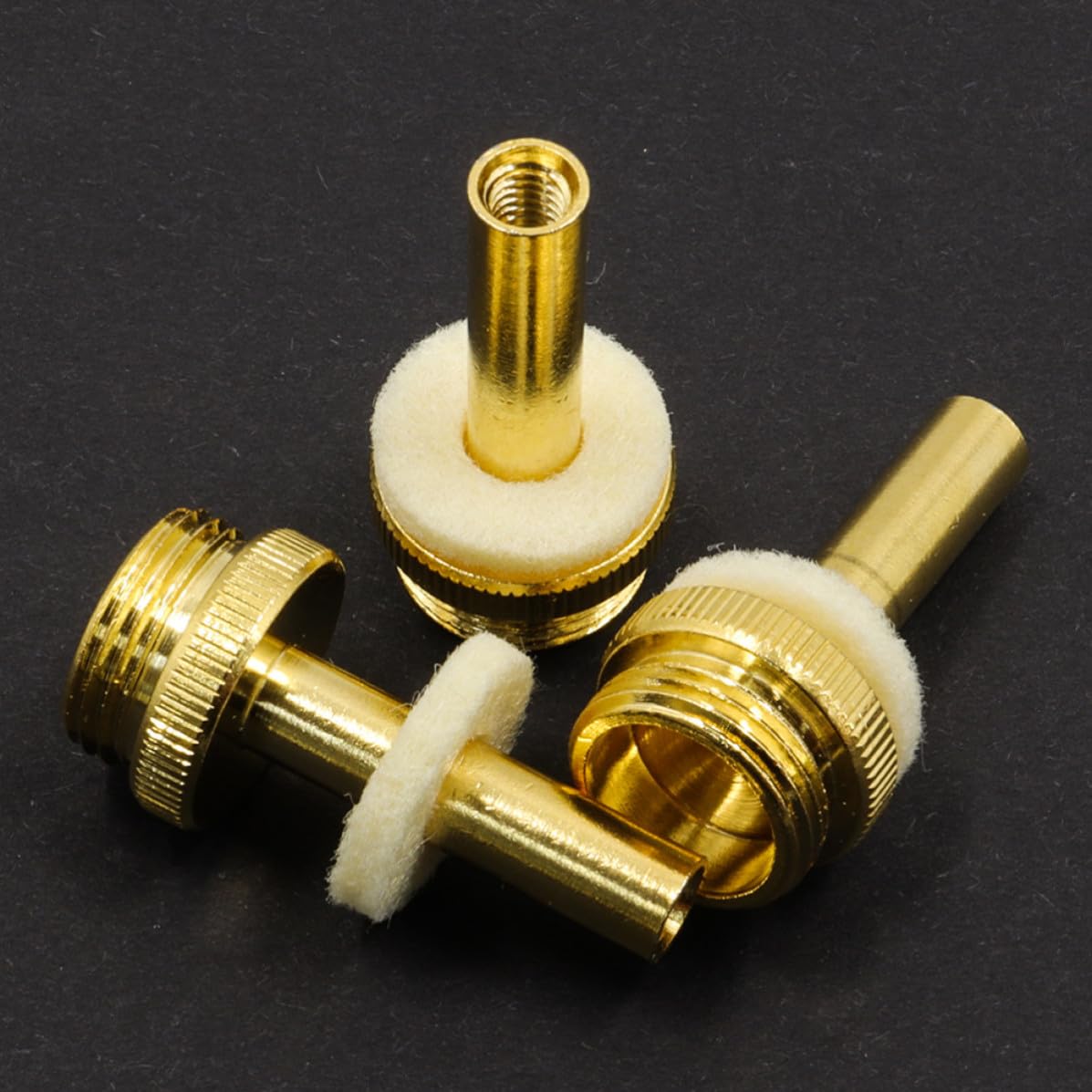 iplusmile Set de 12 Botones de Pistón Dorados para Trompeta Cubiertas de Concha Abulón, Accesorios Metálicos para Mejorar la Precisión y Fluidez Interpretación Musical
